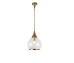 Kuzco Alora Mood Hazel 60-WATT 1-LIGHT Aged Brass/matte Opal Glass Pendant. Fixed Price $104.93.