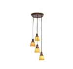 Parts For Hampton Bay Adjustable Height Light Pendant Walnut 541008. Fixed Price $14.99.