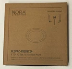 2-NORA Lighting NLOPAC-R6509T24- Opal- Led Surface Mount With Retrofit Kit. Fixed Price $28.00.