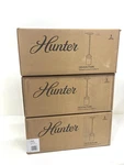 Lot Of 3 Hunter Devon Park 1-LIGHT Onyx Bengal Jar Pendant Clear Glass. Fixed Price $158.39.