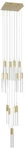 Avenue Lighting The Original Glacier 13 Pendant 148" Brushed Bra. Fixed Price $2079.00.