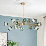 Mid Century Sputnik Chandelier 15-LIGHT Glass Globe Bubble Pendant Fixture. Fixed Price $248.69.