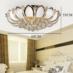 23.5''MODERN Led Ceiling Light Lotus Crystal Chandelier Flush Mount Lamp Fixture. Fixed Price $97.20.