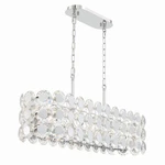 Chrome Eight Light Chandelier From The Perrene Collection. Fixed Price $2090.00.