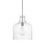 Ceiling Light Homeplace Elijah 12 W X 15 Brushed Nickel Pendant. Fixed Price $20.99.