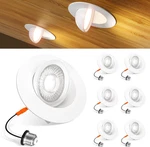 6 Pack 4 Inch Eyeball Gimbal Retrofit Can Lights, 90 Adjustable Directional 5CC. Fixed Price $158.83.