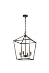 Warehouse Of Tiffany Buelex Lamp Post Lantern Style Iron Chandelier - 16IN. Fixed Price $25.00.