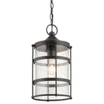 Kichler 49964 Anvil Iron Mill Lane Single Light 9"W Outdoor Mini Pendant. Fixed Price $304.99.