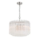Crystorama Lofton Light Chandelier, Polished Nickel LOF-5005-PN. Fixed Price $1198.40.