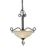Forte Lighting 2463-02-32 16WX22.5H Bowl Pendant, Antique Bronze. Fixed Price $85.00.