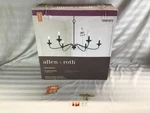 Allen + Roth Providence 6 Light Chandelier Matte Black Replacement Ceiling Mount. Fixed Price $20.00.