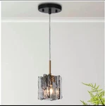 Lnc Echonalyri 4.7 In. Black Brass Accent Mini Pendant Light Gray Textured Glass. Fixed Price $52.20.
