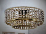 Flint Garden 15.75 In. 3-LIGHT Boho Distressed White Wood Beaded Flush Mount. Fixed Price $58.95.