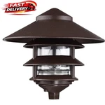 Nuvo 76-637 Outdoor Pathway Light Old Bronze Landscape Pagoda Lamp 120V. Fixed Price $27.99.