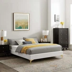 Modway Sutton Performance Velvet Queen Bed Frame In White. Fixed Price $234.25.