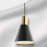 Jonathan JYL6131A Apollo 6" Metal Led Pendant Black/brass Gold. Fixed Price $27.29.