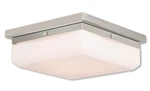 Livex Lighting 65537 Allure 11"W Single Semi-flush Nickel. Fixed Price $199.98.