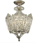 Elk 11710/6 Villegosa Light 13 Inch Aged Silver Pendant Ceiling. Fixed Price $599.00.