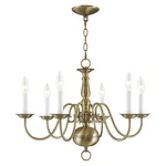 Williamsburgh - 6 Light Chandelier Traditional Style 24 Inches Wide By 18. Fixed Price $297.96.