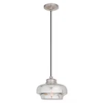 Livex Lighting 40607-91 Art Glass Mini Pendants Brushed Nickel. Fixed Price $158.90.