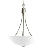 Progress Gather 2 Light 15 Inch Brushed Nickel Foyer Pendant Ceiling. Fixed Price $67.95.