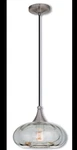 Livex Lighting 40603-91 Smoked Art Glass Pendant Brushed Nickle. Fixed Price $54.99.