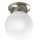 Progress Lighting P3401-09 Brushed Nickel Bulb Alabaster Globe Ceiling Fixture. Fixed Price $34.52.
