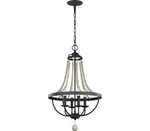 Visual Comfort Studio Nori Chandelier 4-LIGHT 240 Watts Dark Zinc Driftwood Grey. Fixed Price $244.70.