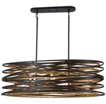 Minka Lavery 4676-111 Vortic Flow 8 Light 40" Wide Linear Chandelier Dark Bronze. Fixed Price $1045.00.