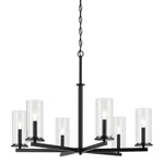 Kichler 44013 Crosby 6 Light 33"W Taper Candle Chandelier - Black. Fixed Price $347.98.