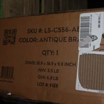 Light Society Lise Ceiling Antique Brass/white LS-C556-AB. Fixed Price $111.32.