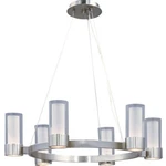 Maxim Lighting Silo 6-LIGHT Led Chandelier, Chrome/clear/frost 23077CLFTPC-BUL. Fixed Price $394.99.