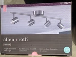 Allen + Roth 4-LIGHT Track Leyden Brushed Nickel 30". Fixed Price $99.50.
