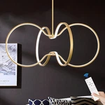 Sparklelf Led Pendant Light Gold Dimmable Circular Chandelier Kitchen 31.5". Fixed Price $79.00.