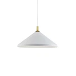 Kuzco Dorothy Light 18" Pendant, White/gold Detail 493118-WH-GD. Fixed Price $166.00.