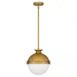 Dsi Lighting 1006 106 530 Mixon 1-LIGHT Aged Brass Pendant With Opal Glass. Fixed Price $95.00.