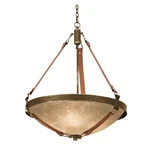 Kalco Lighting Rodeo Drive 30" Pendant, Antique Copper 4647AC-ECRU. Fixed Price $1402.00.