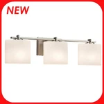Justice Design Fusion Era 3-LIGHT Vanity R16. Fixed Price $95.95.