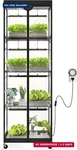 Barrina LP600 Mini Greenhouse With Grow Lights, 5-TIER Plant Stand 100W Tx-. Fixed Price $276.23.
