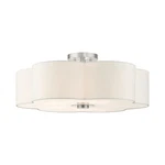 Livex Lighting 52158 Chelsea 22"W Semi-flush Ceiling Nickel. Fixed Price $399.96.