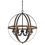 Westinghouse 6333600 Stella Mira Six-light Indoor Chandelier, Barnwood Oi.... Fixed Price $278.84.