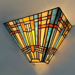 Cotoss Tiffany Wall Sconce Light Mission Style Stained Glass Lamp Shade 1. Fixed Price $134.18.