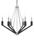 Livex Lighting 51166 Beckett 26"W Taper Candle Chandelier - Black. Fixed Price $799.96.
