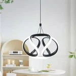 Genoci 35W 1-LIGHT Black Unique Integrated Led Pendant-light With Acrylic Shade. Fixed Price $39.99.