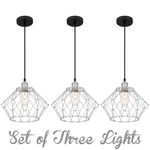 Set Of Ashley Harbour ASH32989A Alena 1-LIGHT Stainless Steel Mini Pendant. Fixed Price $148.00.