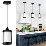 Osimir Black Pendant Lights Kitchen Island, 1-LIGHT Modern Mini Hanging Fi. Fixed Price $68.57.