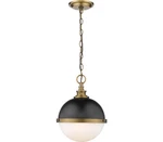 Z-lite Peyton Mini Pendant, 2-LIGHT 120 Total Watts Matte Black & Factory Bronze. Fixed Price $185.76.