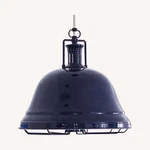 Pottery Barn Kids Depot Pendant Plug-in Navy Metal Dome Shade Industrial Indoor. Fixed Price $60.00.