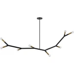 Dainolite Lighting MOR-608HP-MB-AGB Morgan Pendant Matte Black With Aged Brass. Fixed Price $340.00.