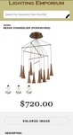 Quoizel Nexus Chandelier Satin Copper Modern Led Pendant Light Fixture. Fixed Price $250.00.